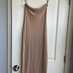 Forever 21 tube midi body con dress with slit